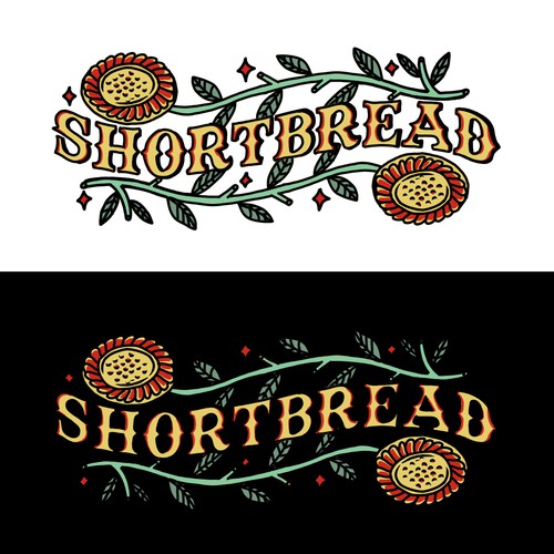 shortbread logotype band