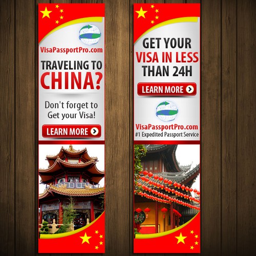 banner ad for Visa Passport Pro