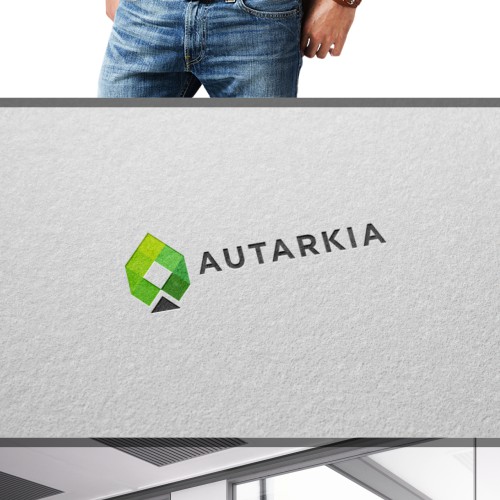 Simple and modern concept for sustainable products, services and technology company (AUTARKIA)