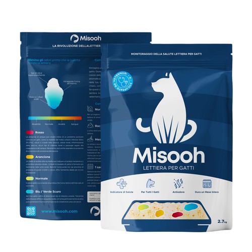 Modern Cat Litter with Minimalist Packaging