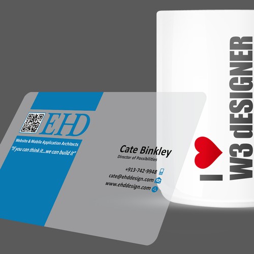 Business Card with cup design