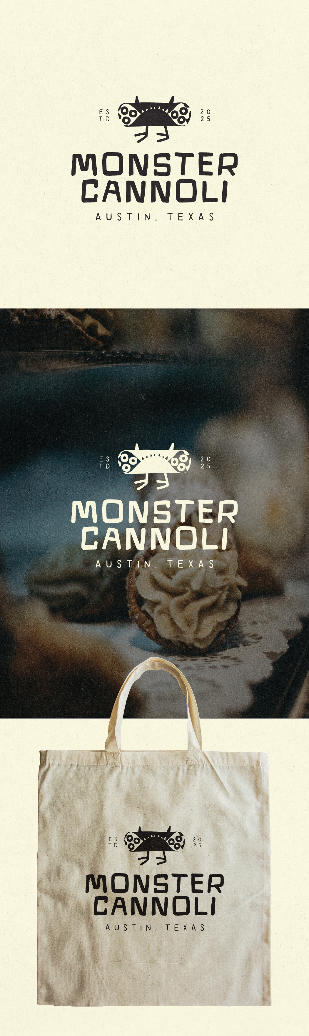 Design a logo for a new Italian dessert food establishment in Austin Texas
