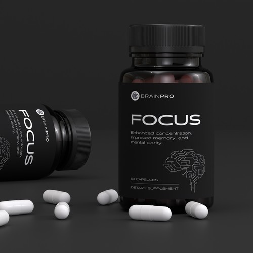 BrainPro – Focus Supplement Packaging