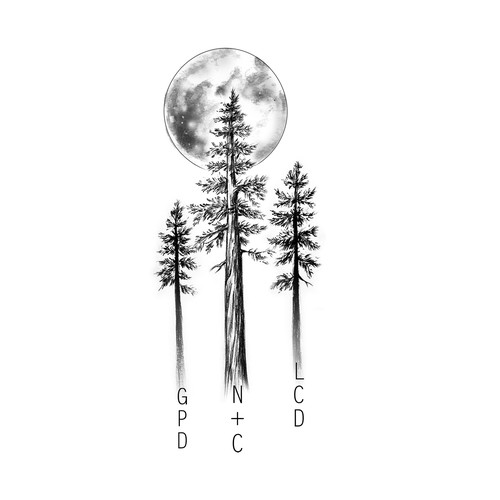 Redwood Trees Tattoo Design 