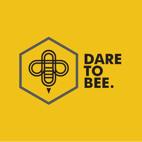 Modern and Bold Logo for DARE TO BEE.