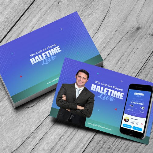 Create a postcard for the Halftime Live sports app