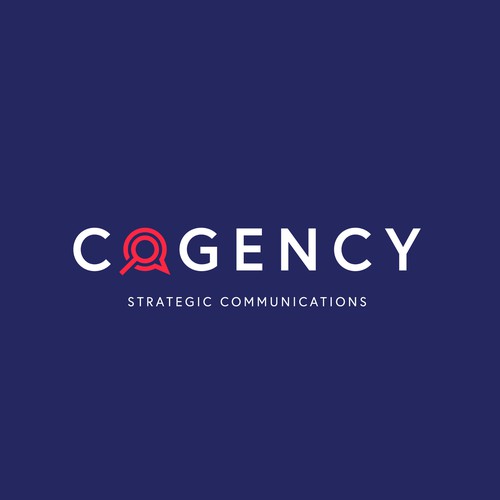 Professional yet creative logo for a strategic comms brand