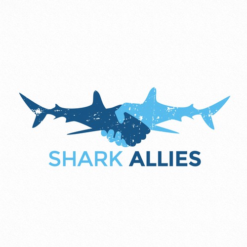 SHARK ALLIES - Logo for ocean conservation group in Venice Beach - California!