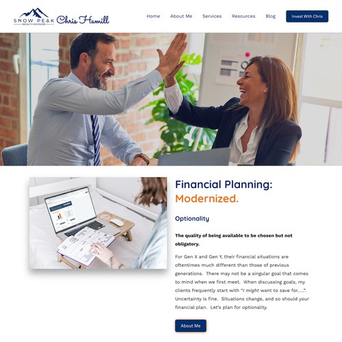 Chris Hamill Financial Planner Design