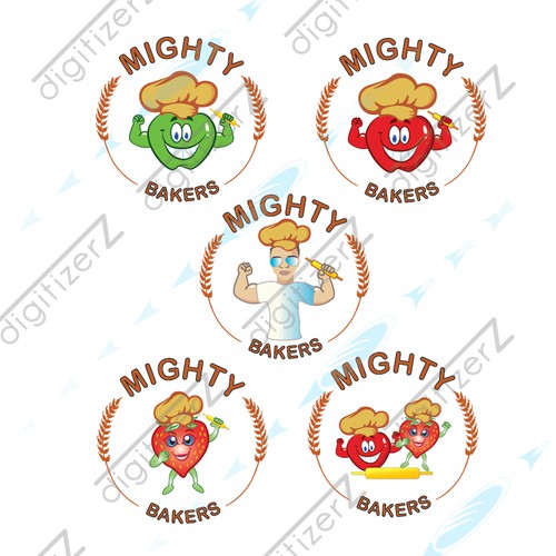 logo concept for healthy food for kids 