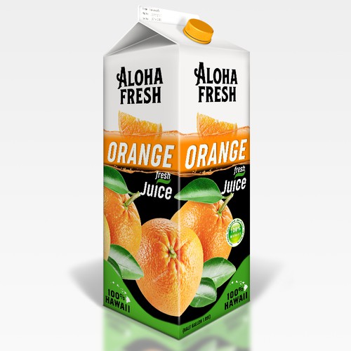 Bold & fresh design of juice