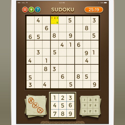 Sudoku game for web and mobile device