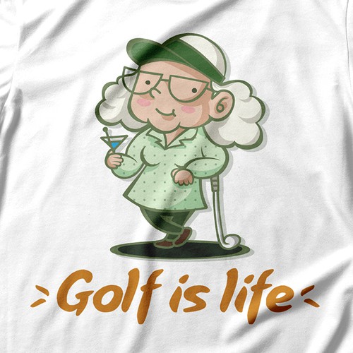 Anne Rollo Golf T Shirt design