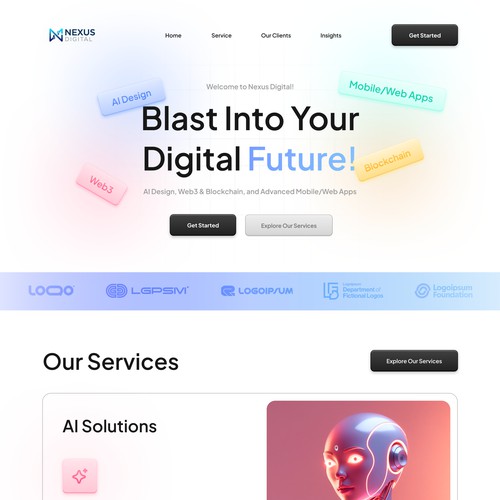 Nexus Digital Landing Page