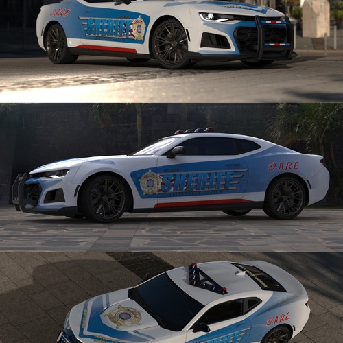 Car wrap - sheriff theme