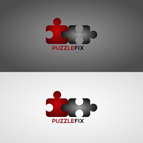 Clean simple logi concept for PUZZLEFIX