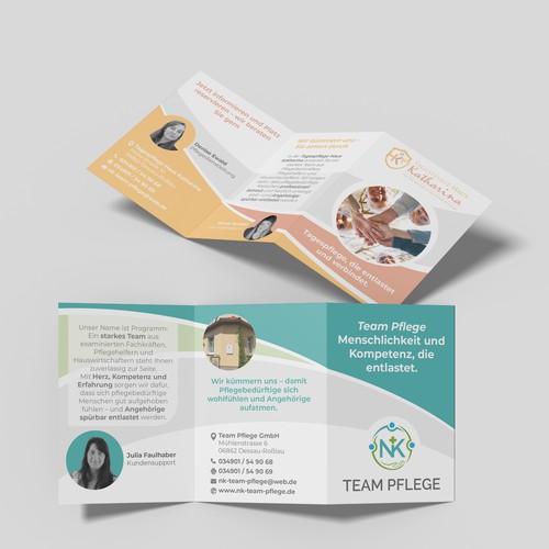 Day Care «Katharina» / Team Pflege — Trifold Brochure for Respite & Daycare Services