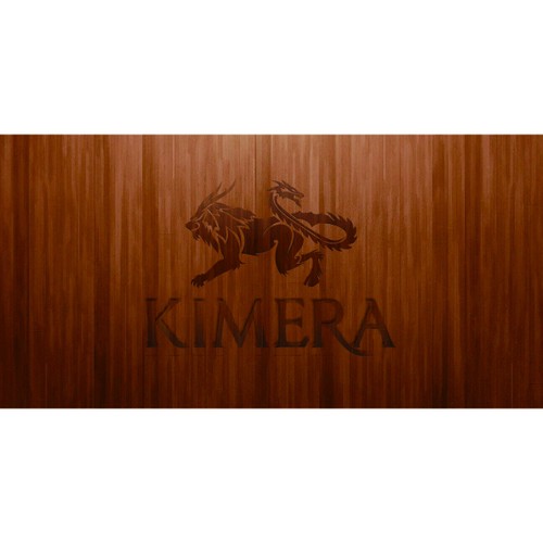 mythology.. Abstract fire-breathing monster as our logo for KIMERA