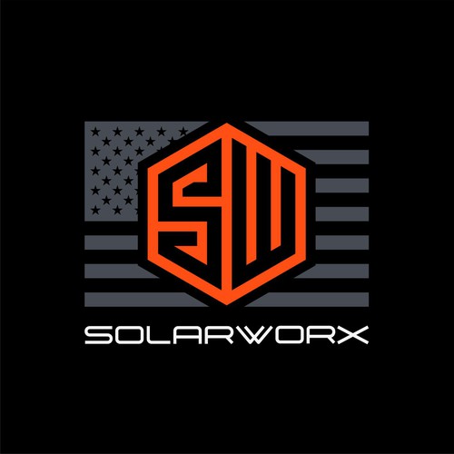 Design a energetic simple logo for a solar company to give to high school students to wear