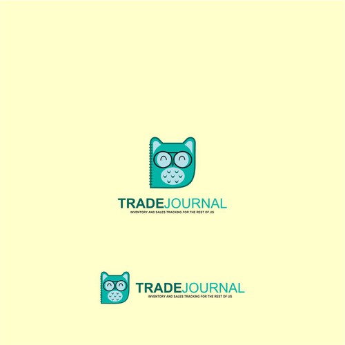 Owl Book Playful Logo For Trade Journal II