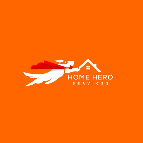 Home hero service logo design