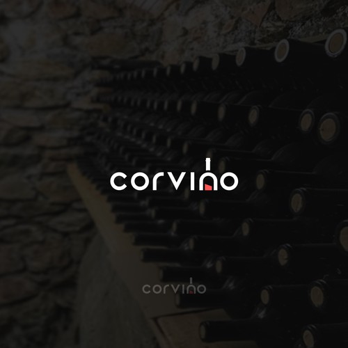 Typo logo design for corvino