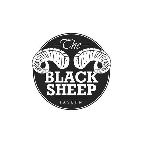 Logo concept for The Black Sheep tavern