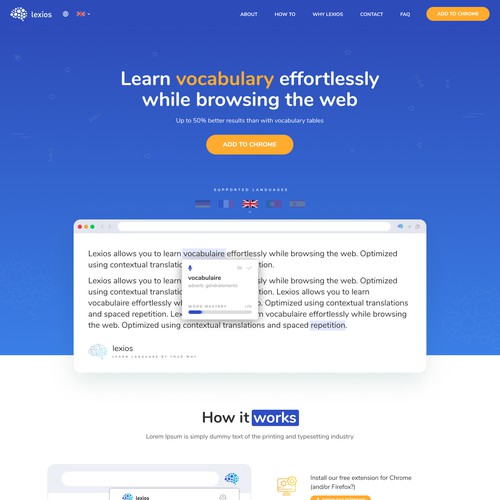 Lexios Website and Extension