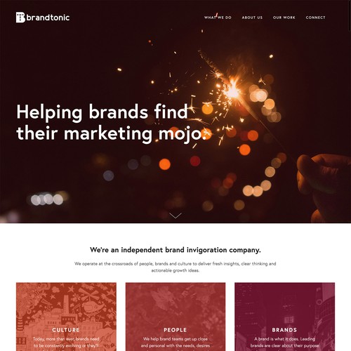 Squarespace website for marketing consultancy