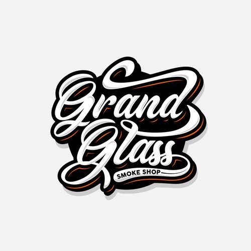 Lettering Logo for Grand Glass Smoke Shop