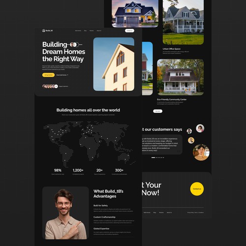 Modern Construction Company Landing Page