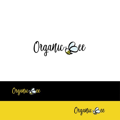 Logo design for organic bee