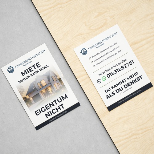 Modern real estate financing flyer
