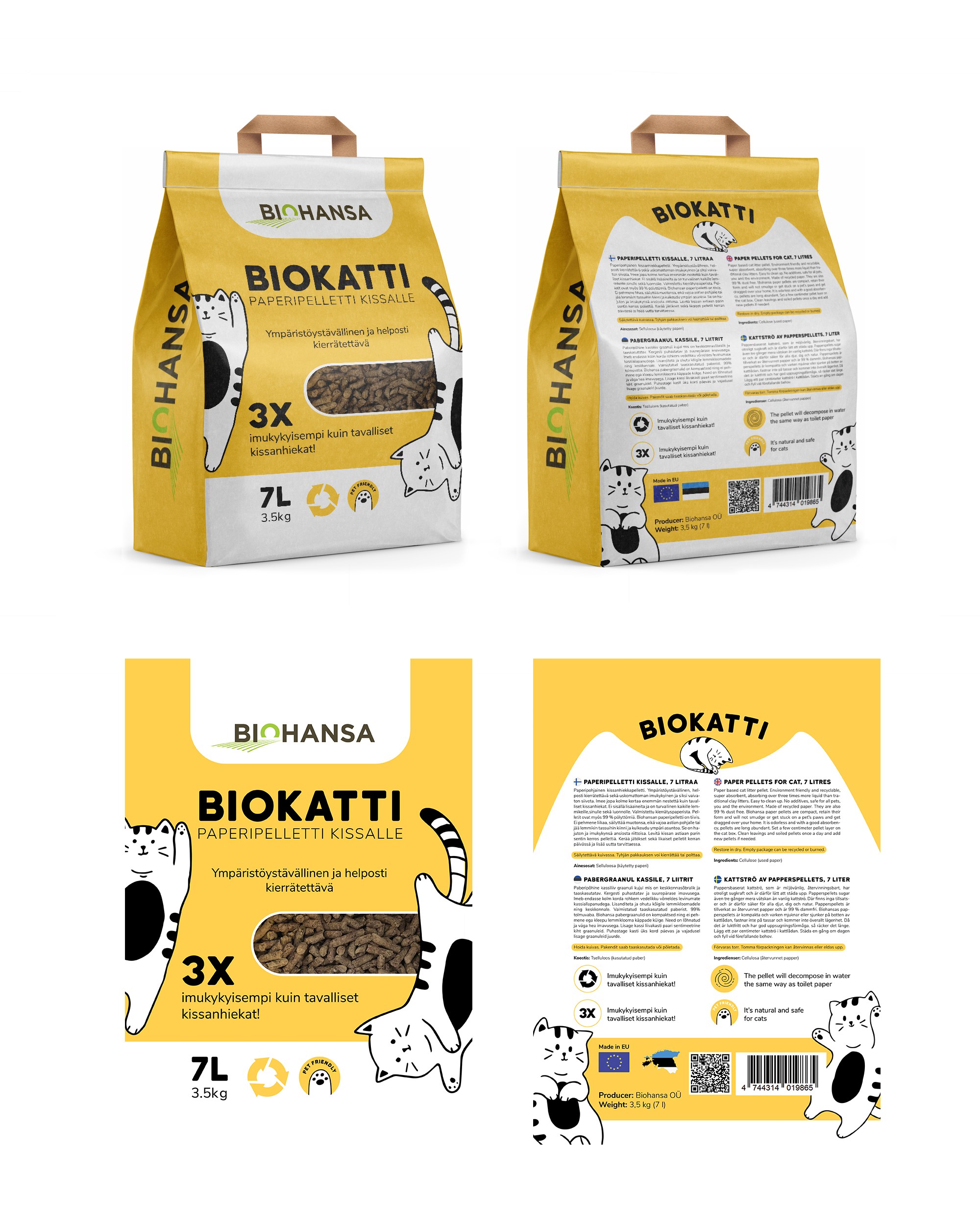 Cat litter bag design