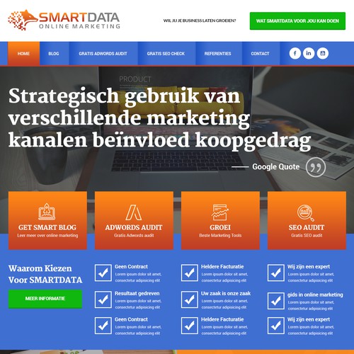 Bold Homepage for Digital Marketing Website