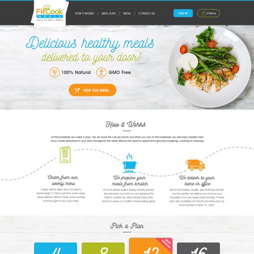 Restaurant website design