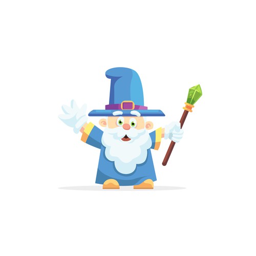 Wizard Mascot Character