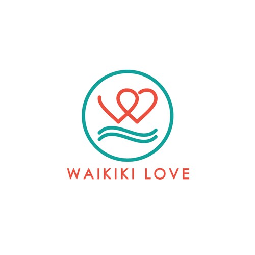 Create a logo for a professional female stand-up surfer as an ocean lifestyle athlete.
