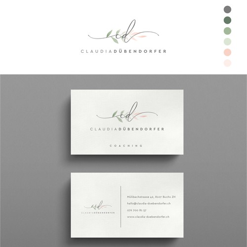 Claudia Dübendorfer | Logo & Business Card Design