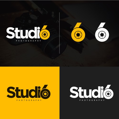 Bold Modern Photography Logo for Studio6