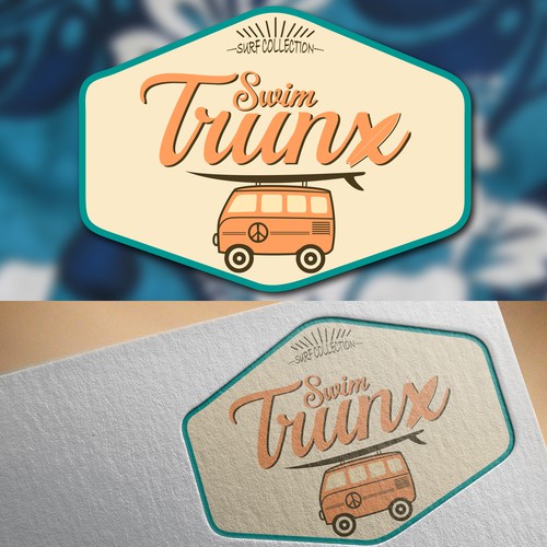 Vintage Logo for a Surf Swimwear company