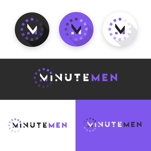 Modern logo for a new online-based company providing customer support solutions, Minutemen. 