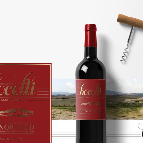Bocelli Wine-Tenor Red