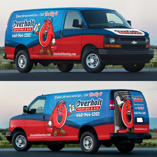 Heating and AC Company Van Wrap