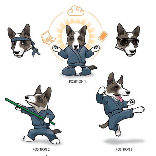 Ninja corgi anime/manga mascot with a cause, fighting the good fight!