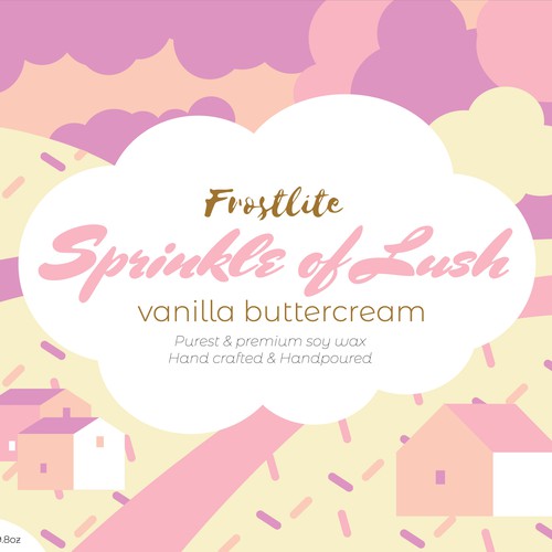 Vanilla Buttercream Candle Label 