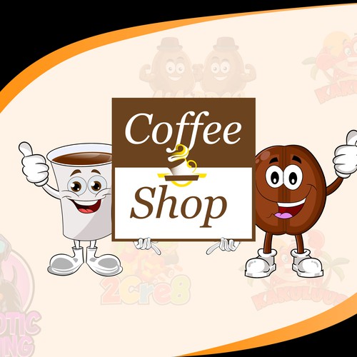 Coffee shop-mascot