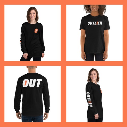 Standout design for Outlier streetwear brand!