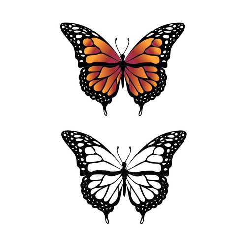 winning butterfly illustration
