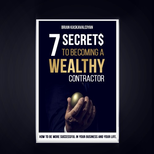 Book cover design The 7 Secrets to Becoming a Wealthy Contractor